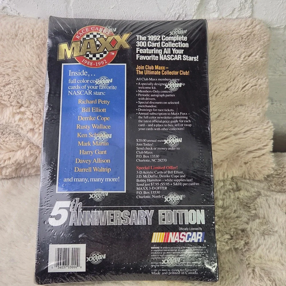 1992 Maxx 5th Anniversary‎ NASCAR 300 Card Set Factory Sealed